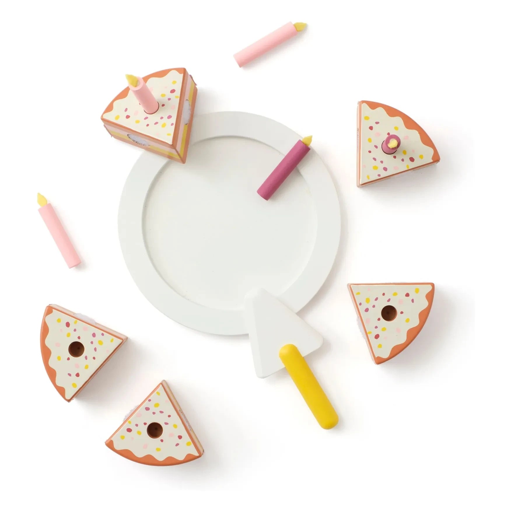 Kid's Concept - Set de corte de tarta de cumpleaños | Rosa