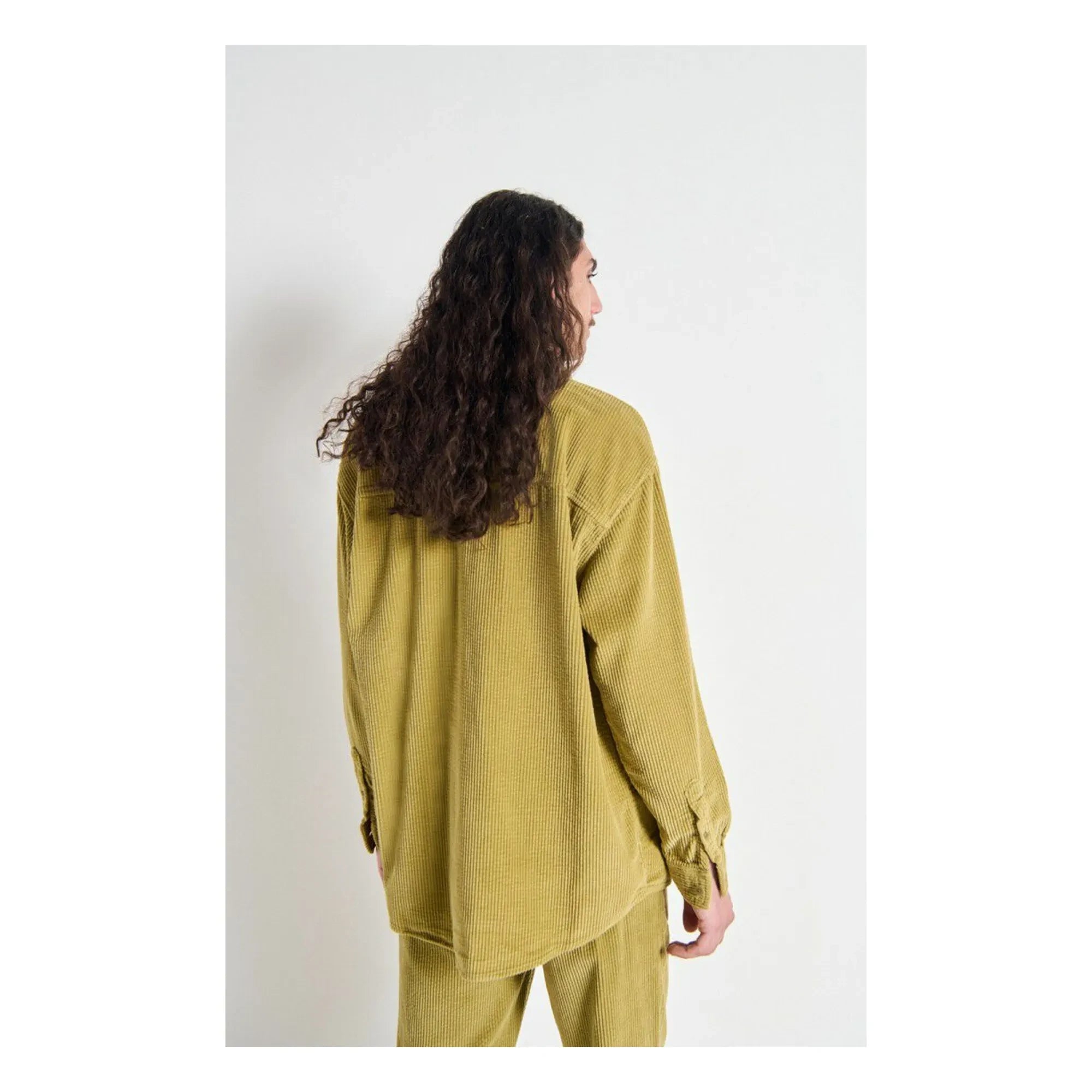 American Vintage - Camisa de terciopelo Padow | Caqui claro