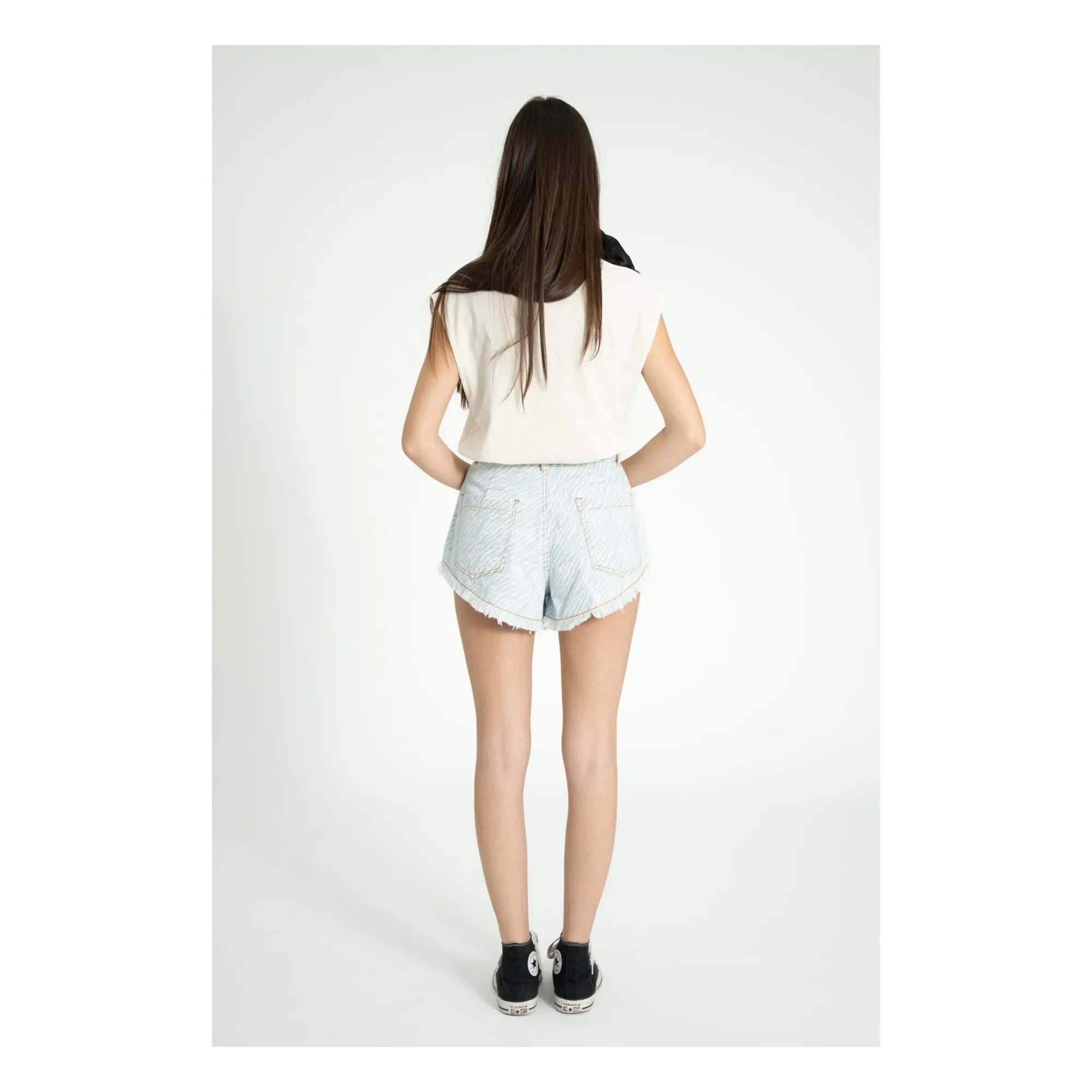Sisters Department - Pantalones cortos de algodón | Azul denim