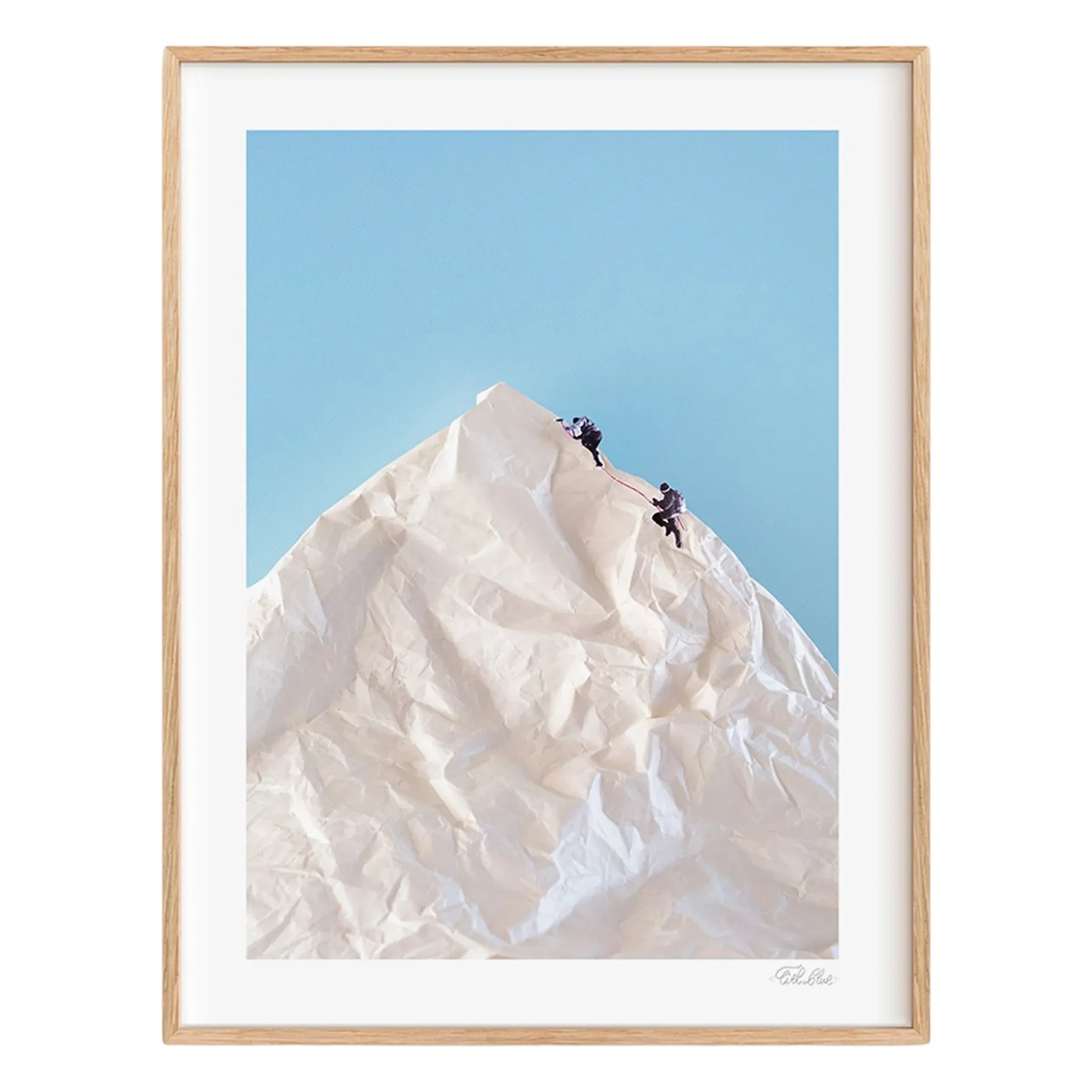 Ciel Glue - Mountain nº1 The Line poster - Edición Limitada | Azul