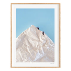Ciel Glue - Mountain nº1 The Line poster - Edición Limitada | Azul