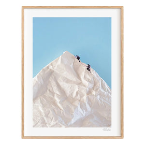 Ciel Glue - Mountain nº1 The Line poster - Edición Limitada | Azul