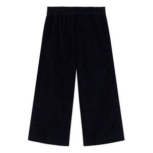 Petit Bateau - Pantalones Bridge de pana de canalé | Azul noche