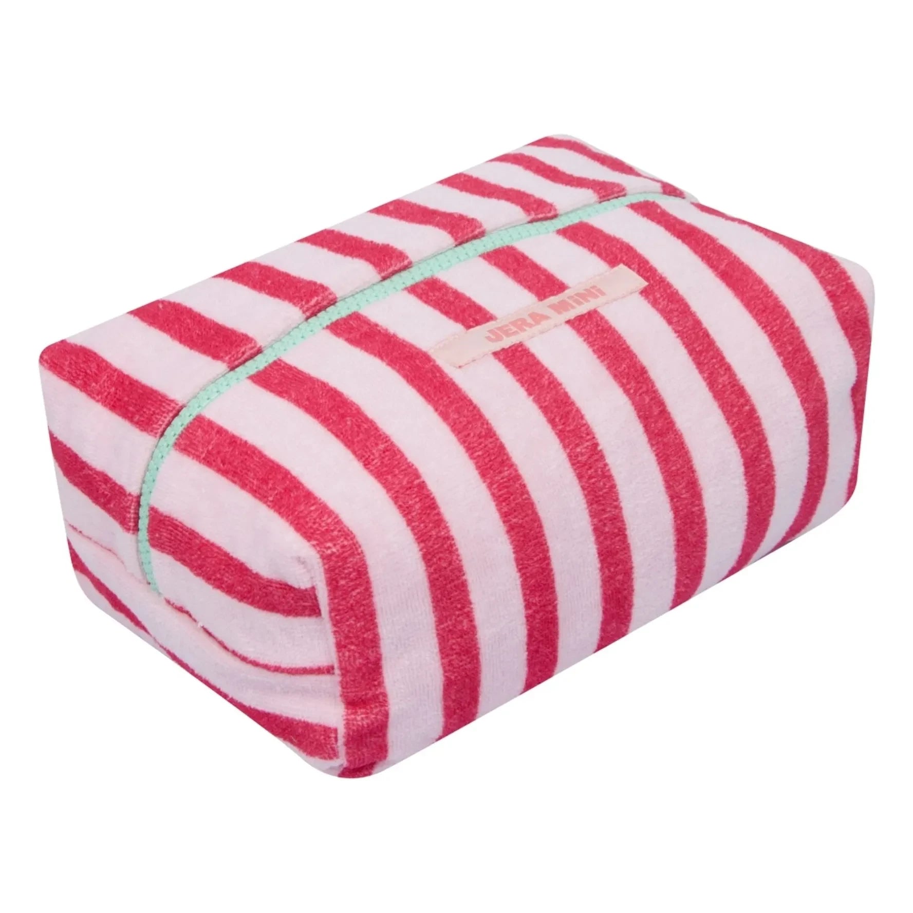 Jera Mini - Neceser de rayas | Rosa