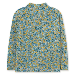 Tinycottons - Jersey de cuello alto a rayas de algodón orgánico | Azul