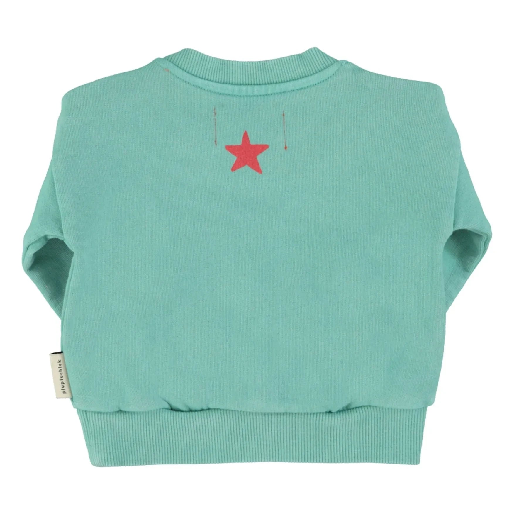 Piupiuchick - Sudadera de algodón orgánico Peace | Turquesa
