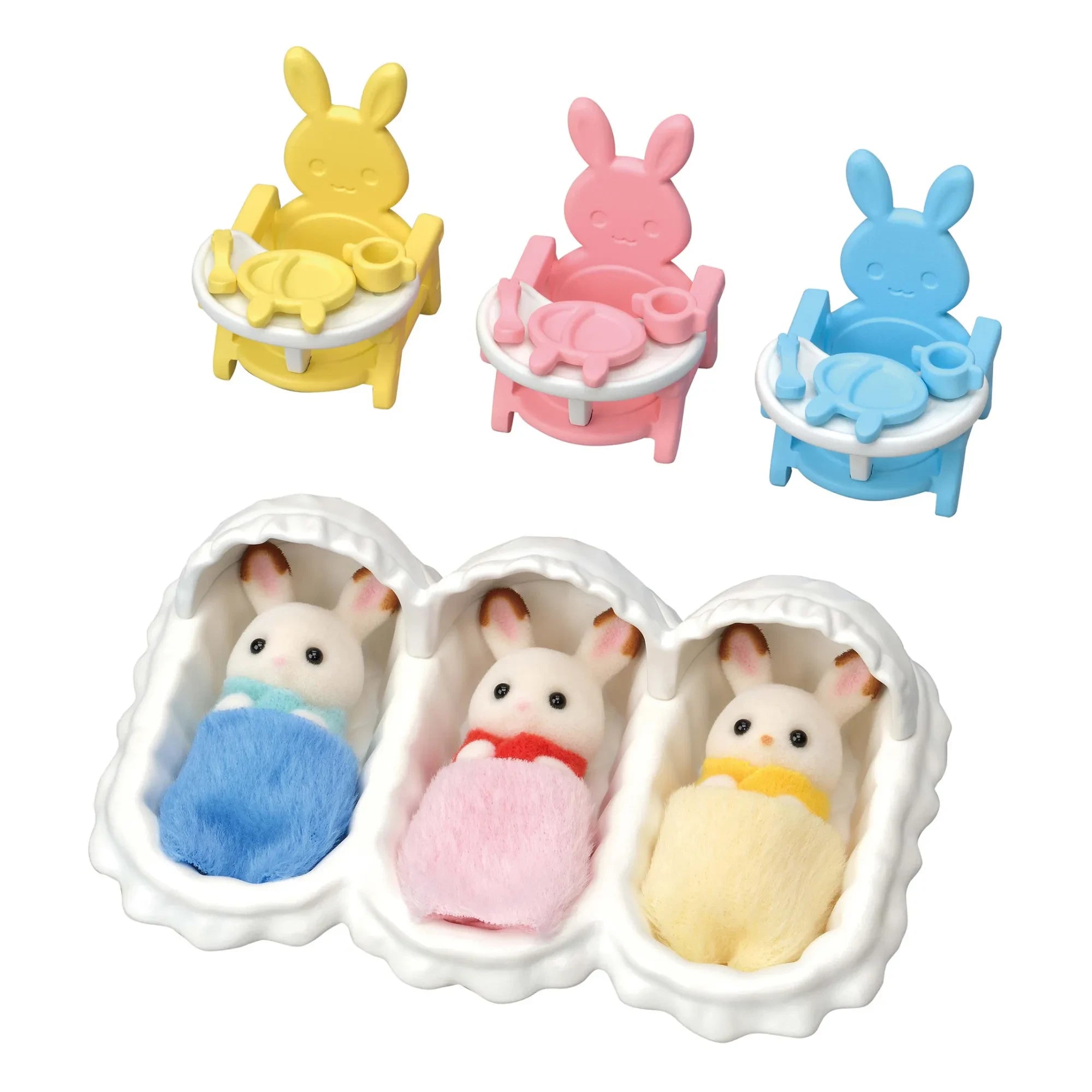 Sylvanian Families - Set de cuidado para trillizos conejitos