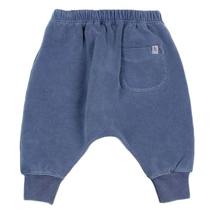 Búho - Pantalón de chándal de felpa de algodón orgánico | Azul marino
