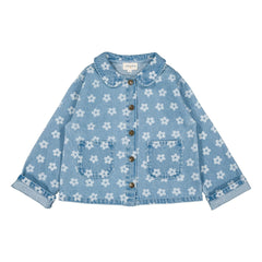 Louis Louise - Chaqueta vaquera floral marrón | Azul claro