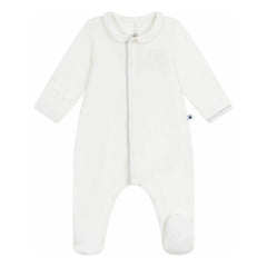 Petit Bateau - Pijama de algodón orgánico con logo bordado | Blanco