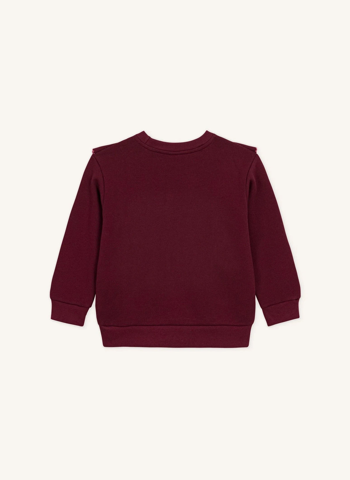 Petit Bateau - Sudadera con volantes PB | Burdeos