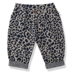 1+ in the family - Roma Leopar Polar Pantolon | Koyu Mavi