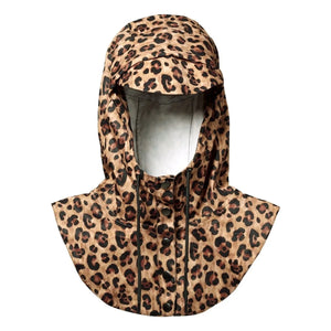 Fudoon - Sudadera con capucha impermeable Leopard | Marrón