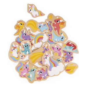 Janod - Imanes - Unicornios y Dragones - 24 piezas