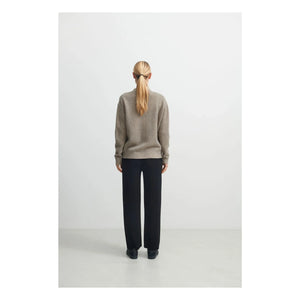 FUB - Cárdigan de lana de cordero para mujer | Beige brezo