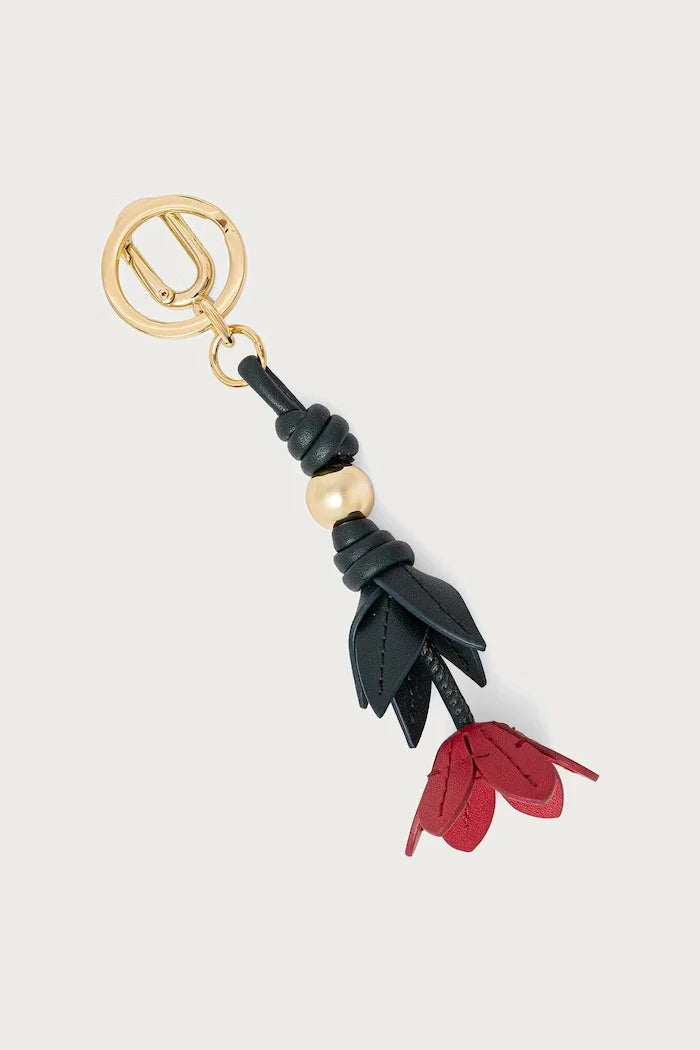 Furla llavero de cuero para mujer Allegra Poppy
