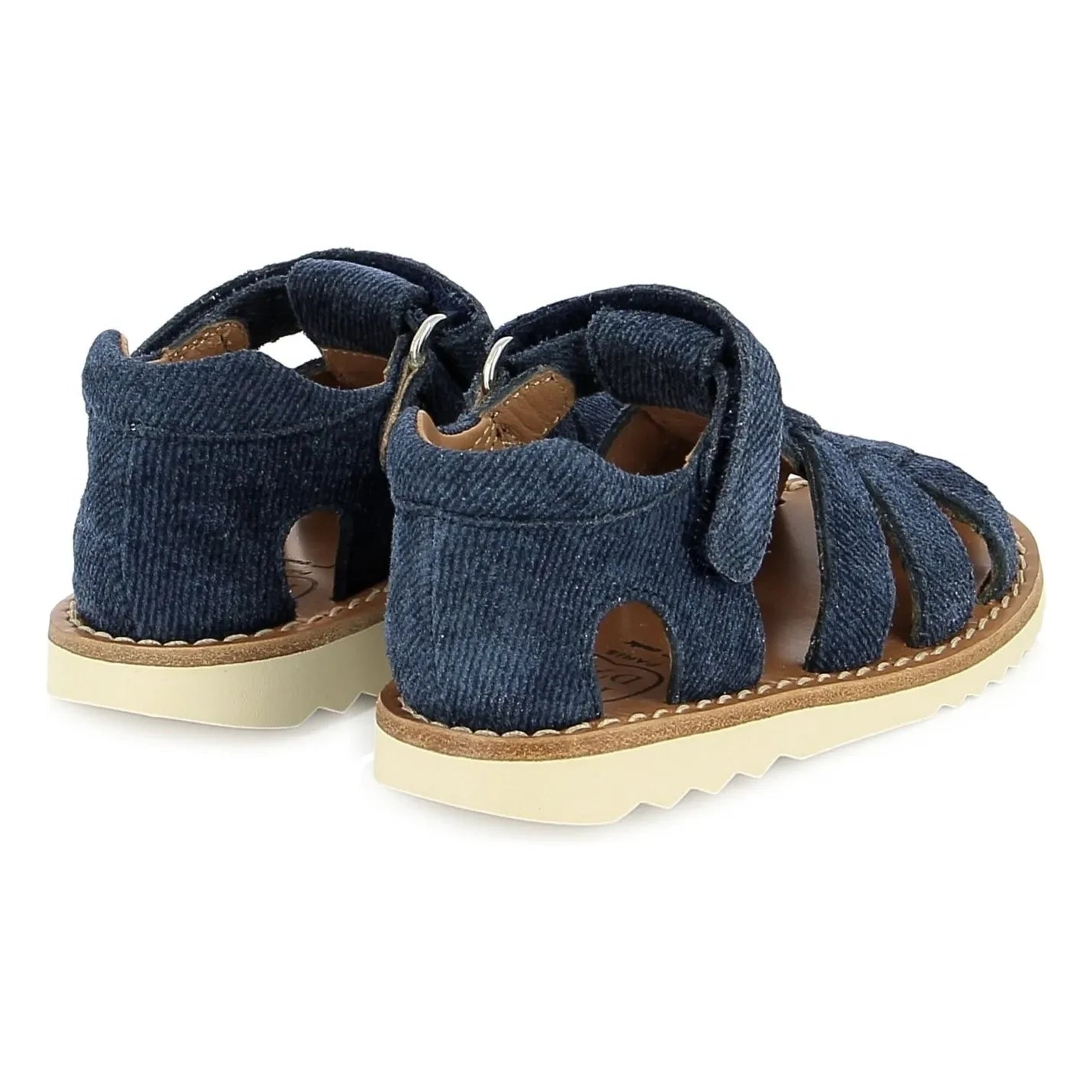 Pom d'Api - Sandalias Waff Papy | Azul denim