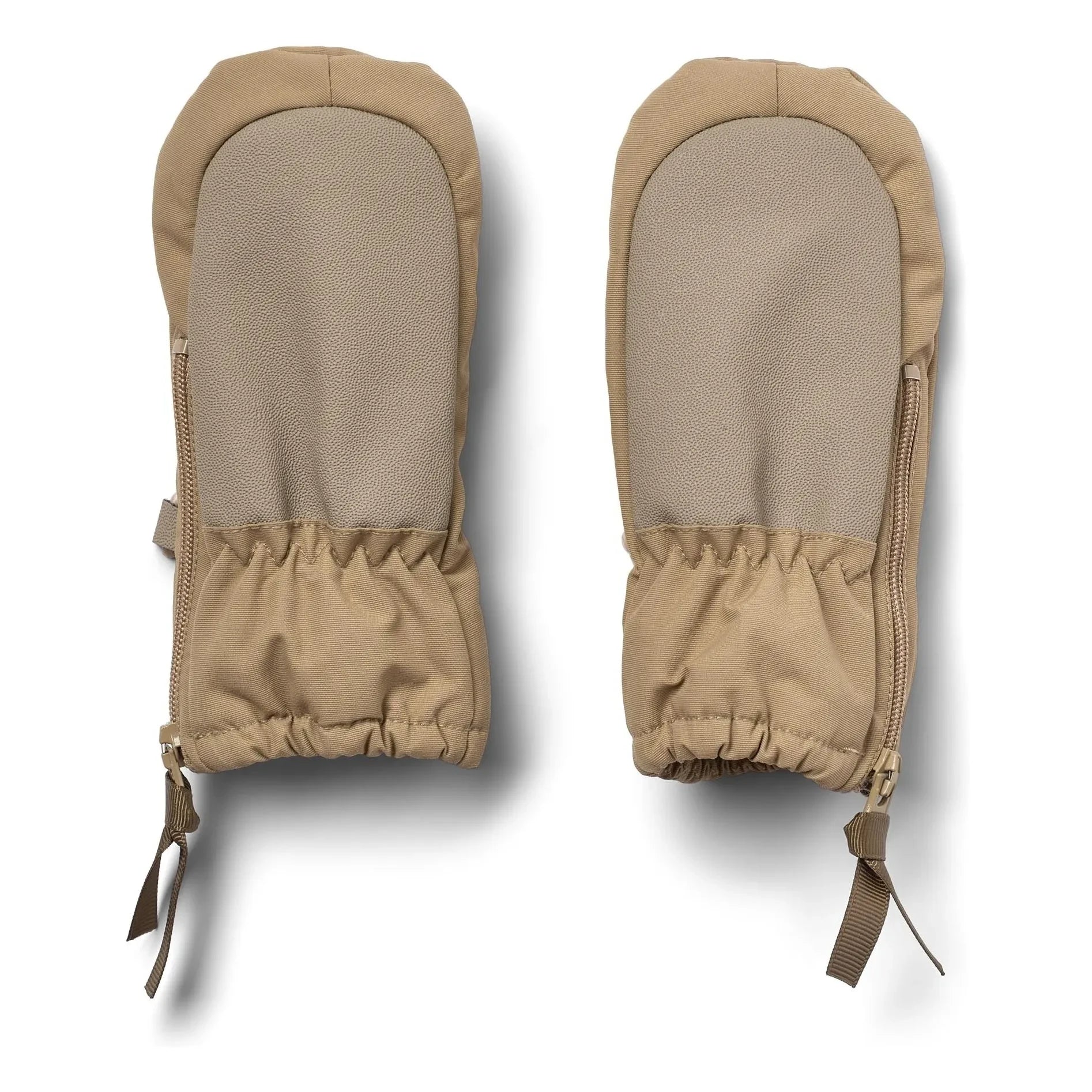 Wheat - Guantes de esquí de fibra reciclada Monta | Beige