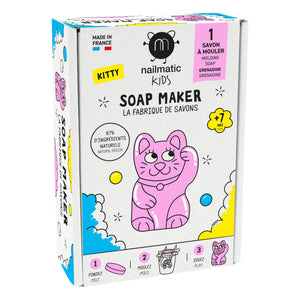 Nailmatic Kids - Set de fabricación de jabón - Kitty Edition - 1 jabón | Rosa