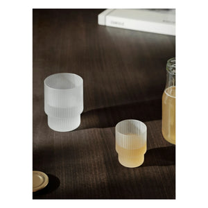 Ferm Living - Ripples Bardaklar - 4'lü Set | Beyaz