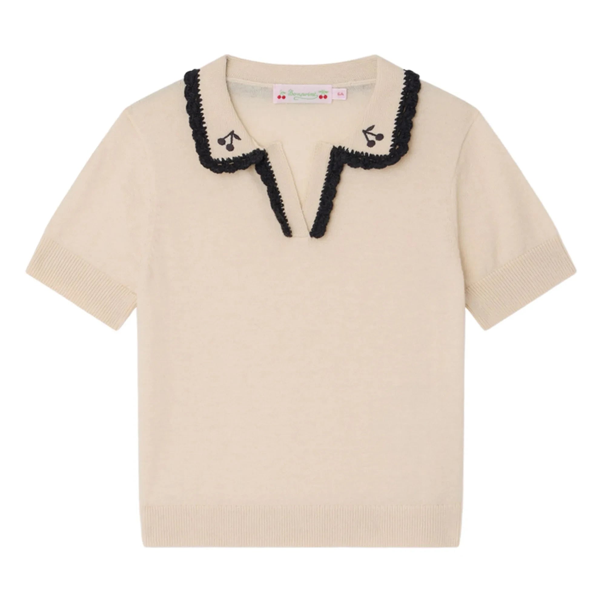 Bonpoint - Polo de lana Lisette | Crudo