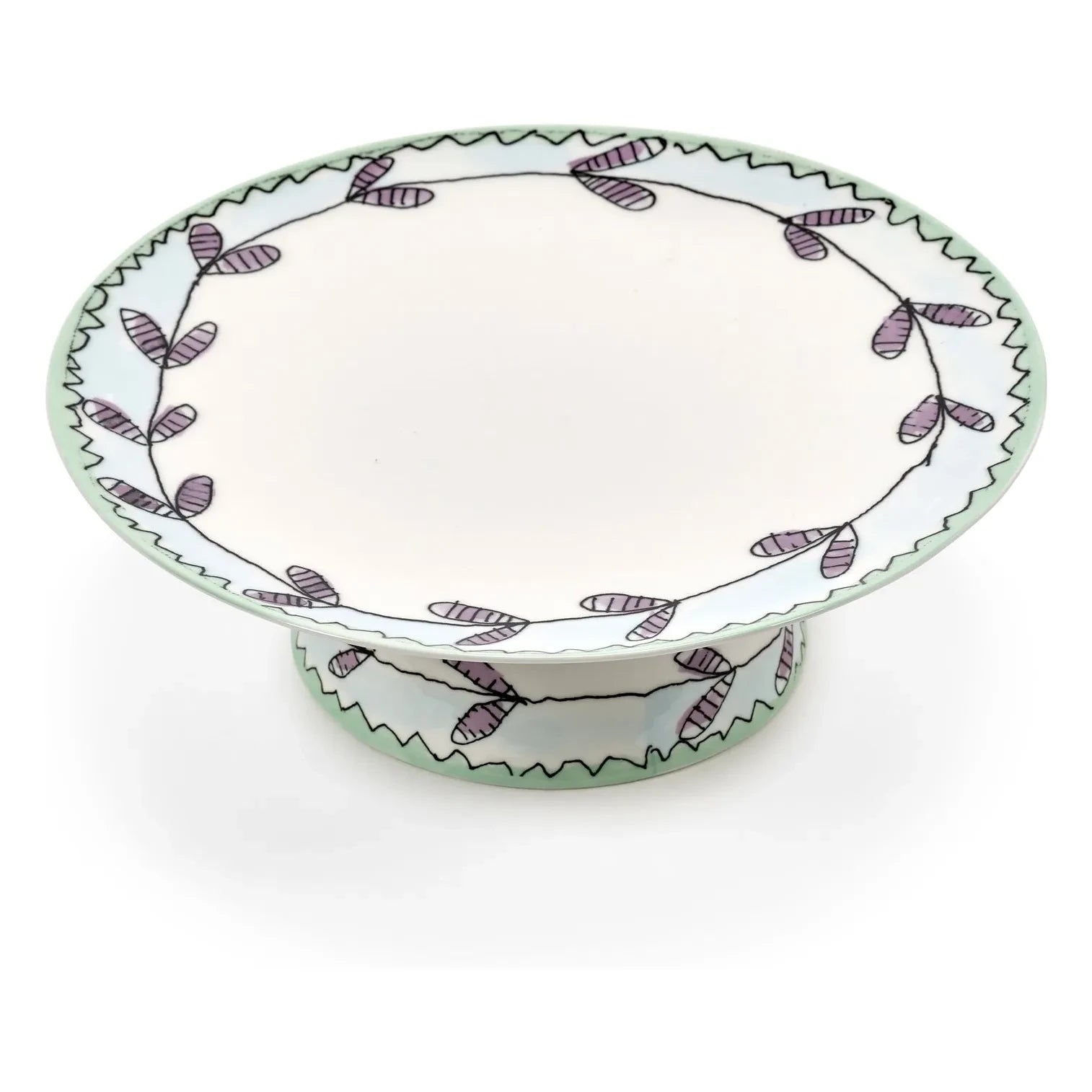 Plato de tarta Serax - Blossom Milk, Marni | Blanco