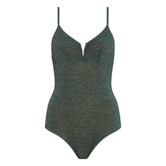 Momoni - Bañador de una pieza metálico Coral Spring | Verde