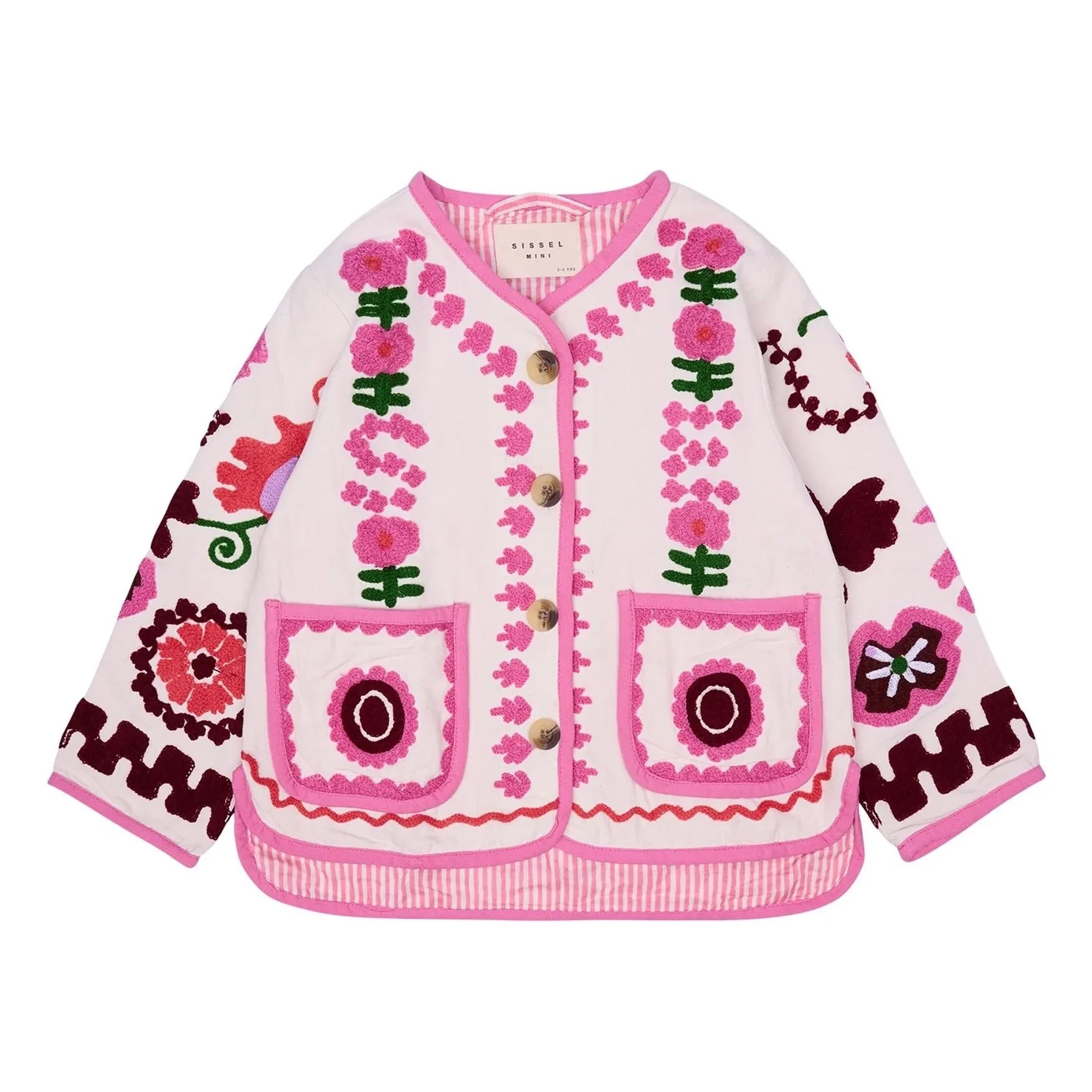 SISSEL EDELBO - Chaqueta bordada Maggie - Colección infantil | Crudo
