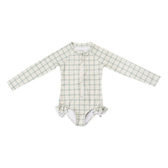 Grech & Co - 1 Pieza de Traje de Baño Careaux Volantes Fibras Recicladas | Verde pálido