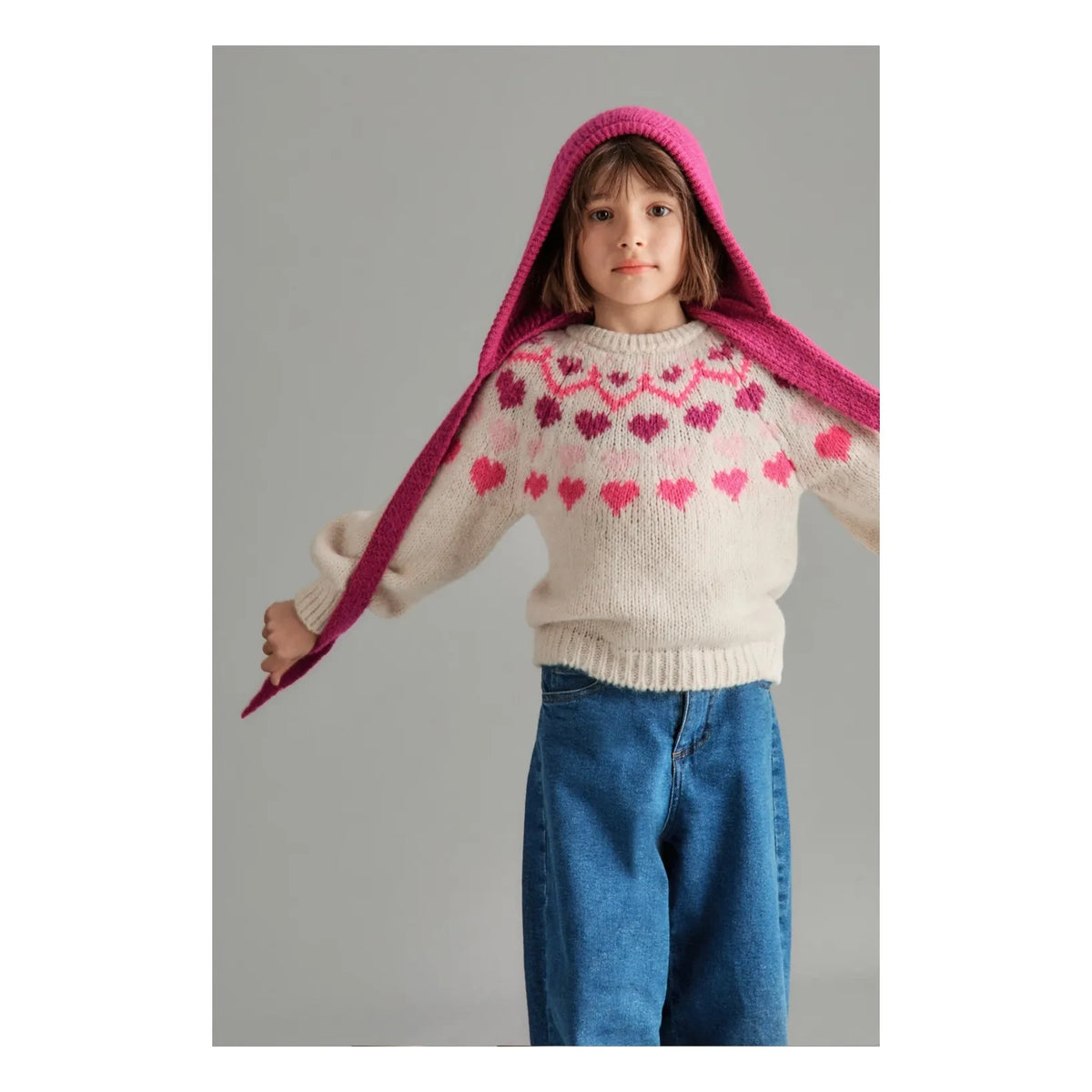 Mipounet - Jersey Corazones Nórdicos | Crema