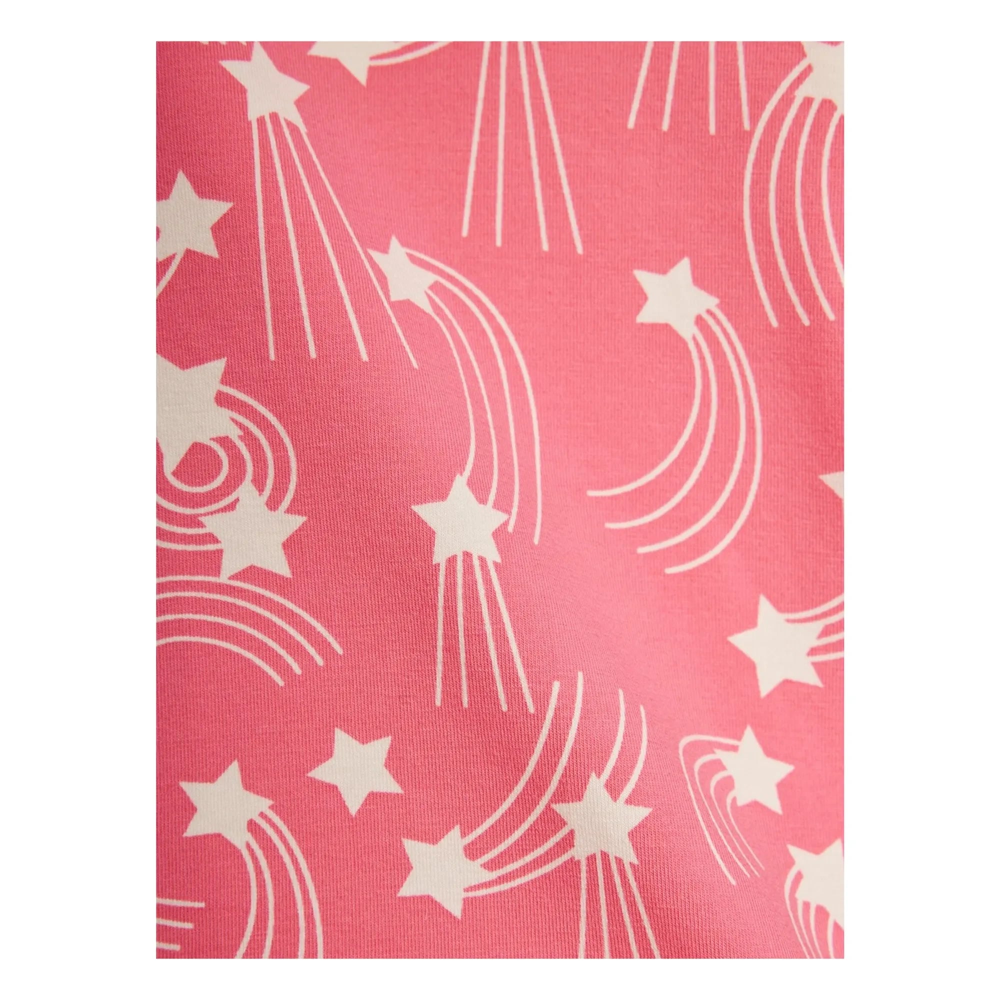 Mini Rodini - Pantalones de campana con estampado de estrellas de algodón orgánico | Rosa