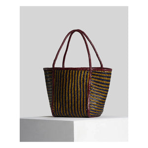 Bolso de piel Vipera - Rubens Stripes | Color amarillo curry