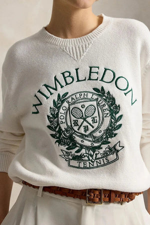 Sudadera de algodón Wimbledon para mujer de Polo Ralph Lauren