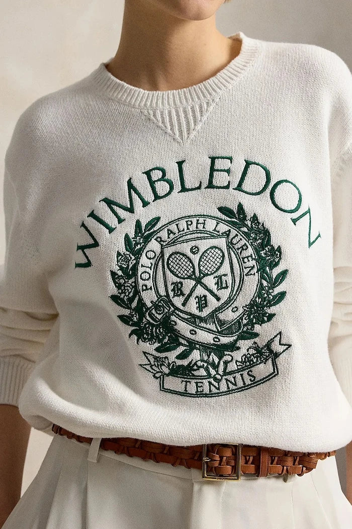 Sudadera de algodón Wimbledon para mujer de Polo Ralph Lauren