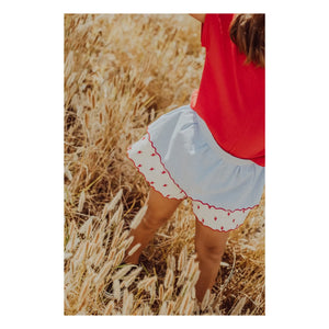 THE LiTTLE POETS - Deolinda Shorts Bordados con Flores | Blanco