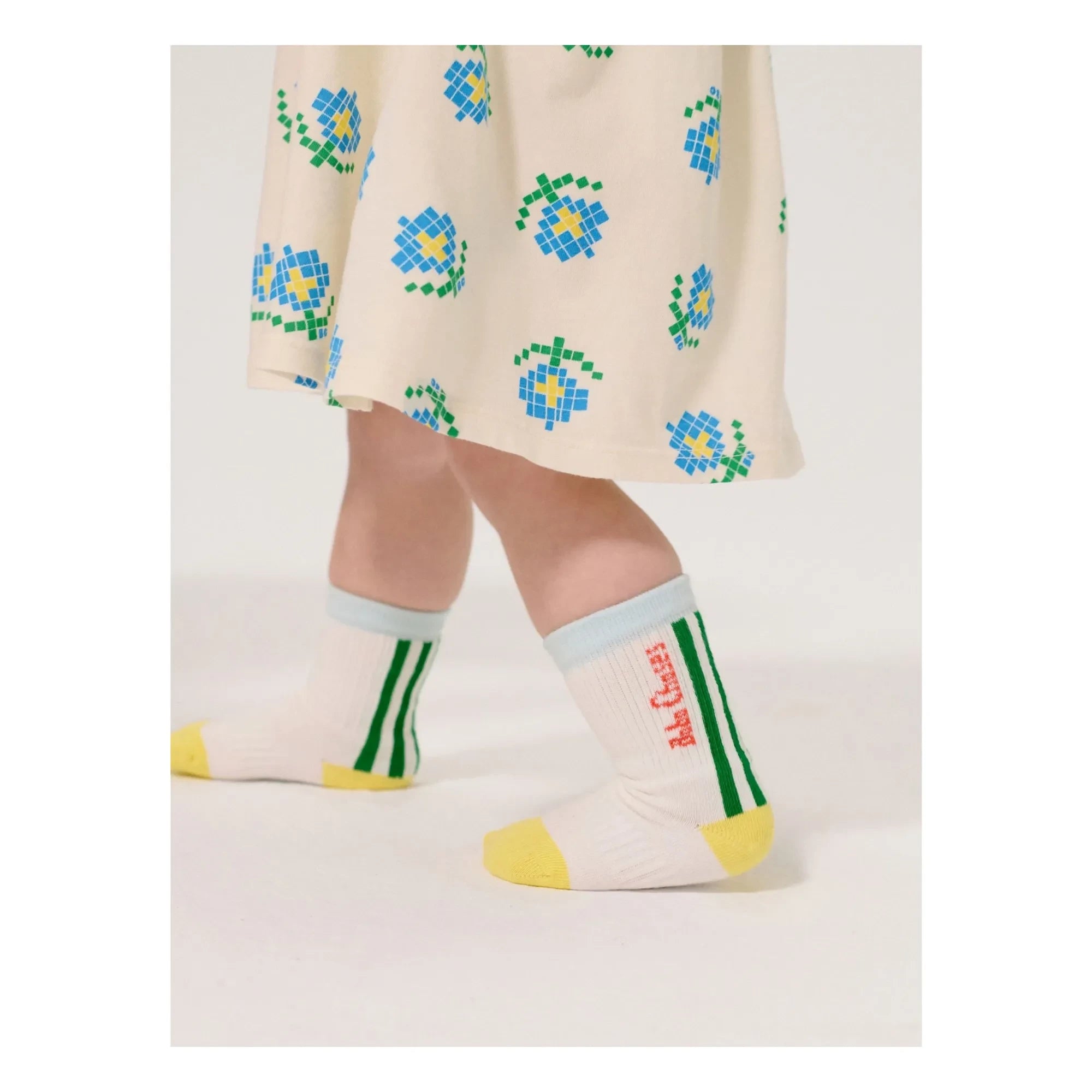 Bobo Choses - Set de 2 pares de calcetines de perro de algodón orgánico | Azul claro