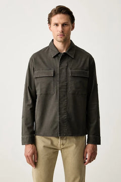 Chaqueta de camisa de hombre Marc O'Polo de algodón y elastano