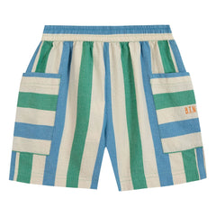 Bonton - Bermudas con bolsillos Lois rayadas | Crudo