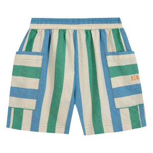 Bonton - Bermudas con bolsillos Lois rayadas | Crudo