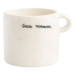 Anna + Nina - Taza de café "Buenos días" | Crema