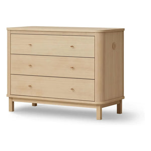 Oliver Furniture - Meşe kaplamalı ahşap 3 çekmeceli şifonyer