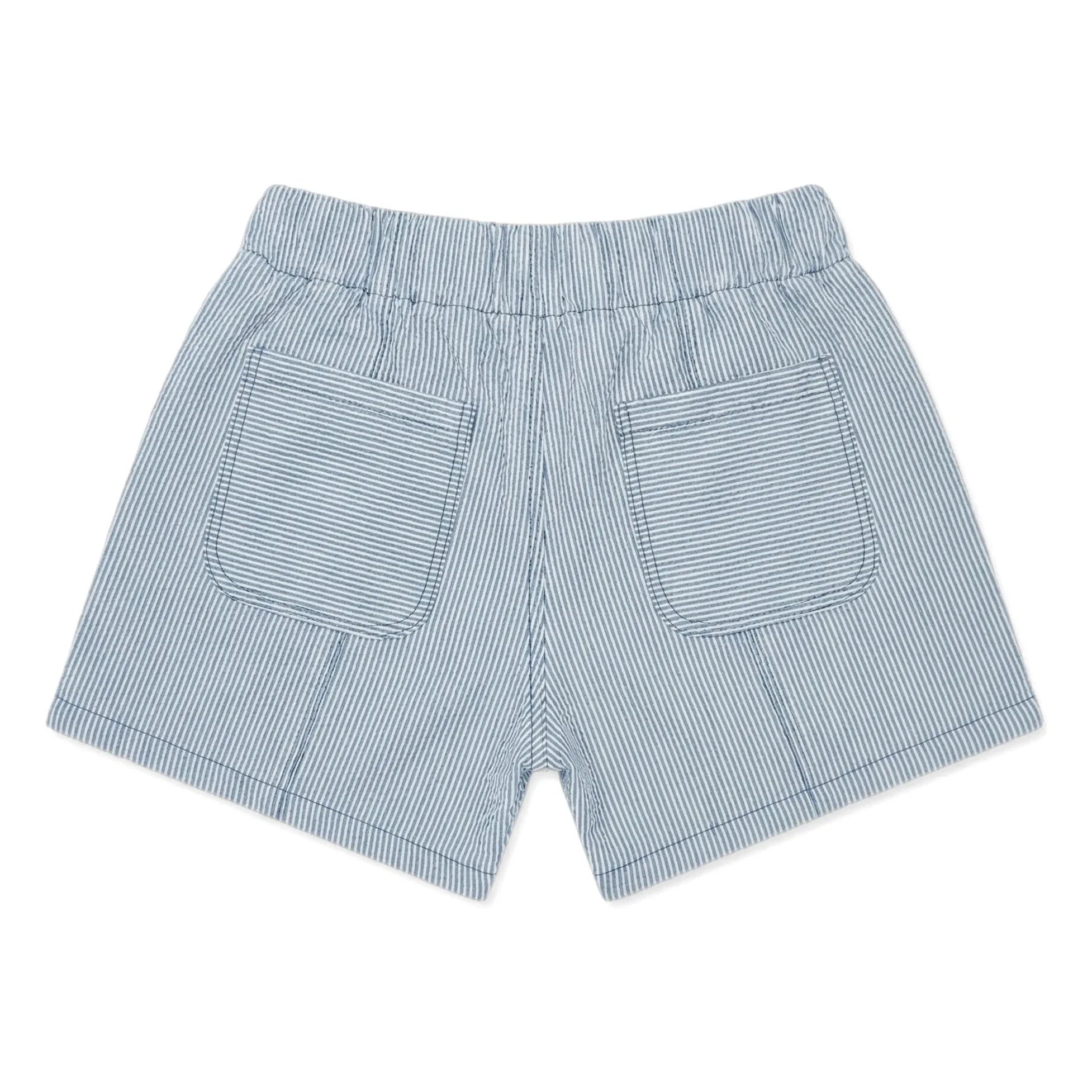 Cozmo - Shorts vaqueros de ámbar a rayas | Azul claro