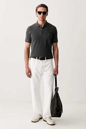 Camiseta de hombre Marc O'Polo de algodón y elastano con cuello