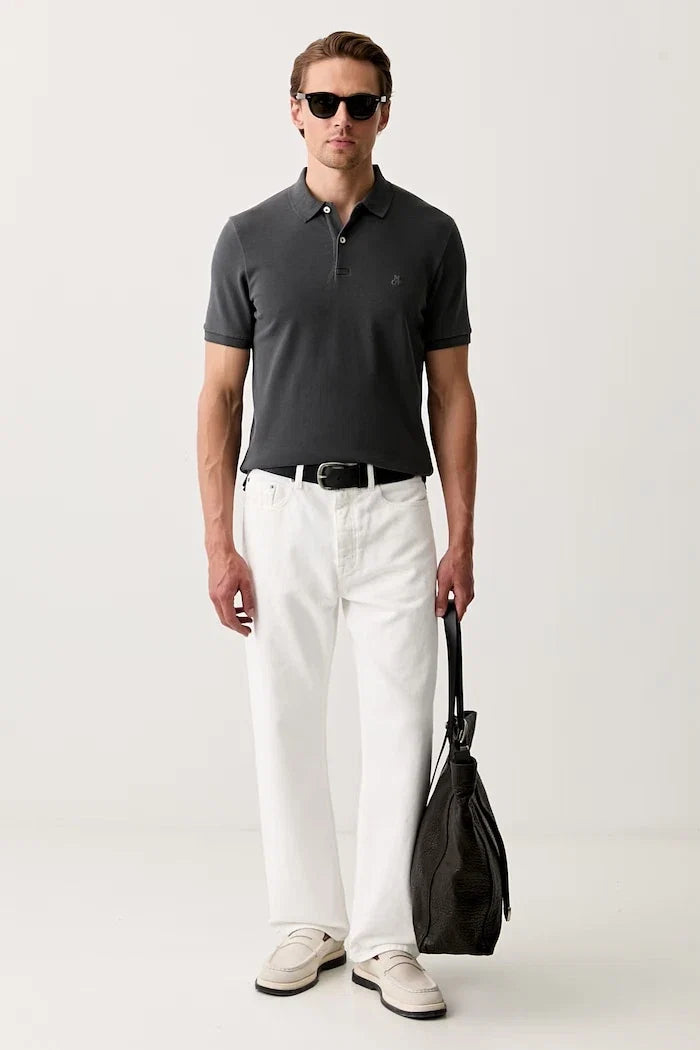 Camiseta de hombre Marc O'Polo de algodón y elastano con cuello
