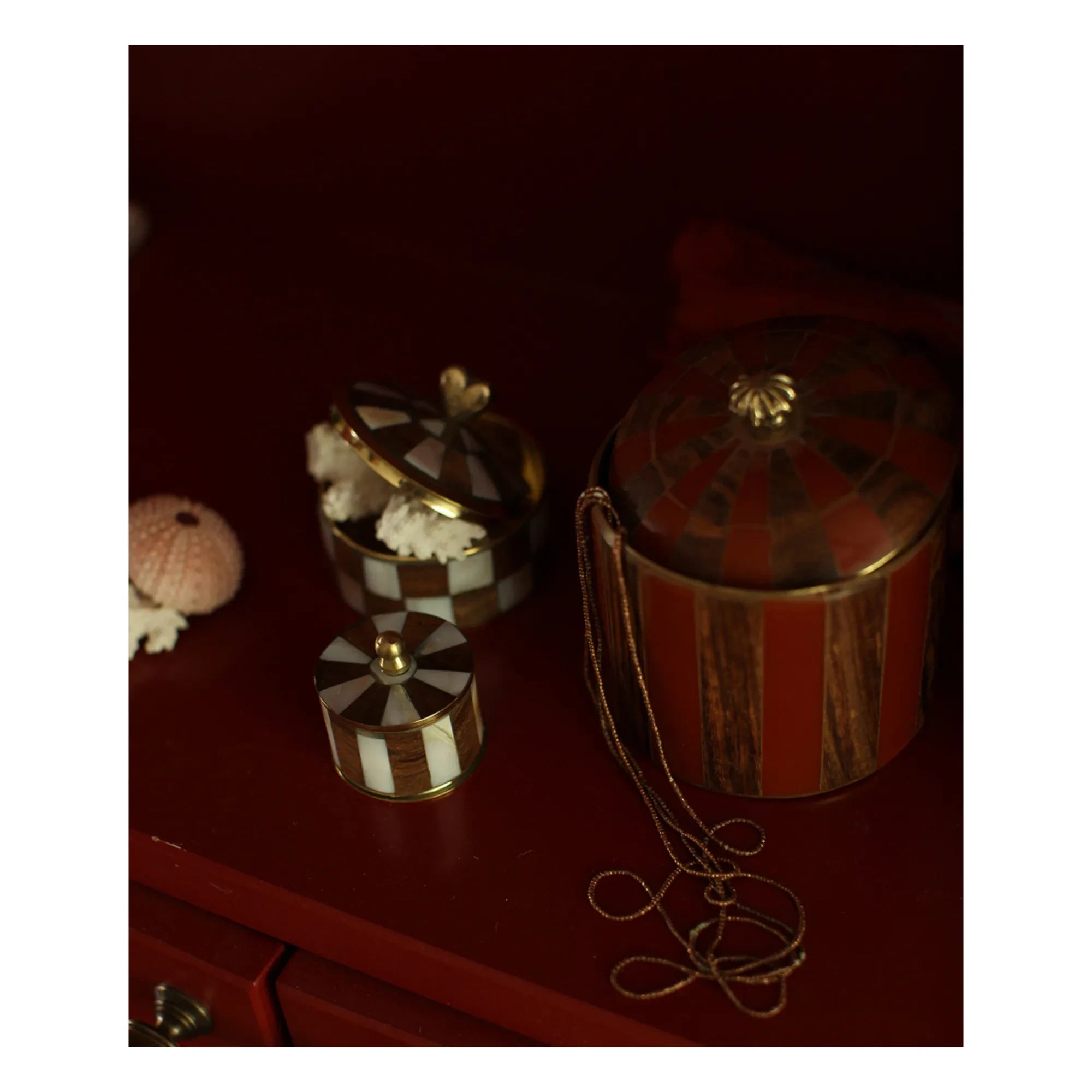 Doing Goods - Piper Circus box a rayas | Rojo