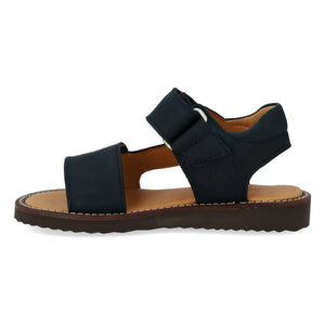 Angulus - Sandalias de nobuk de doble tira | Azul marino