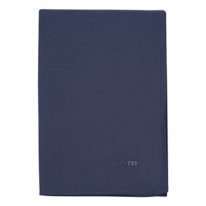 Funda de edredón de percal orgánico de Suite 702 | Azul marino