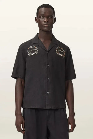 Camisa de lino para hombre AllSaints KLAVICLE