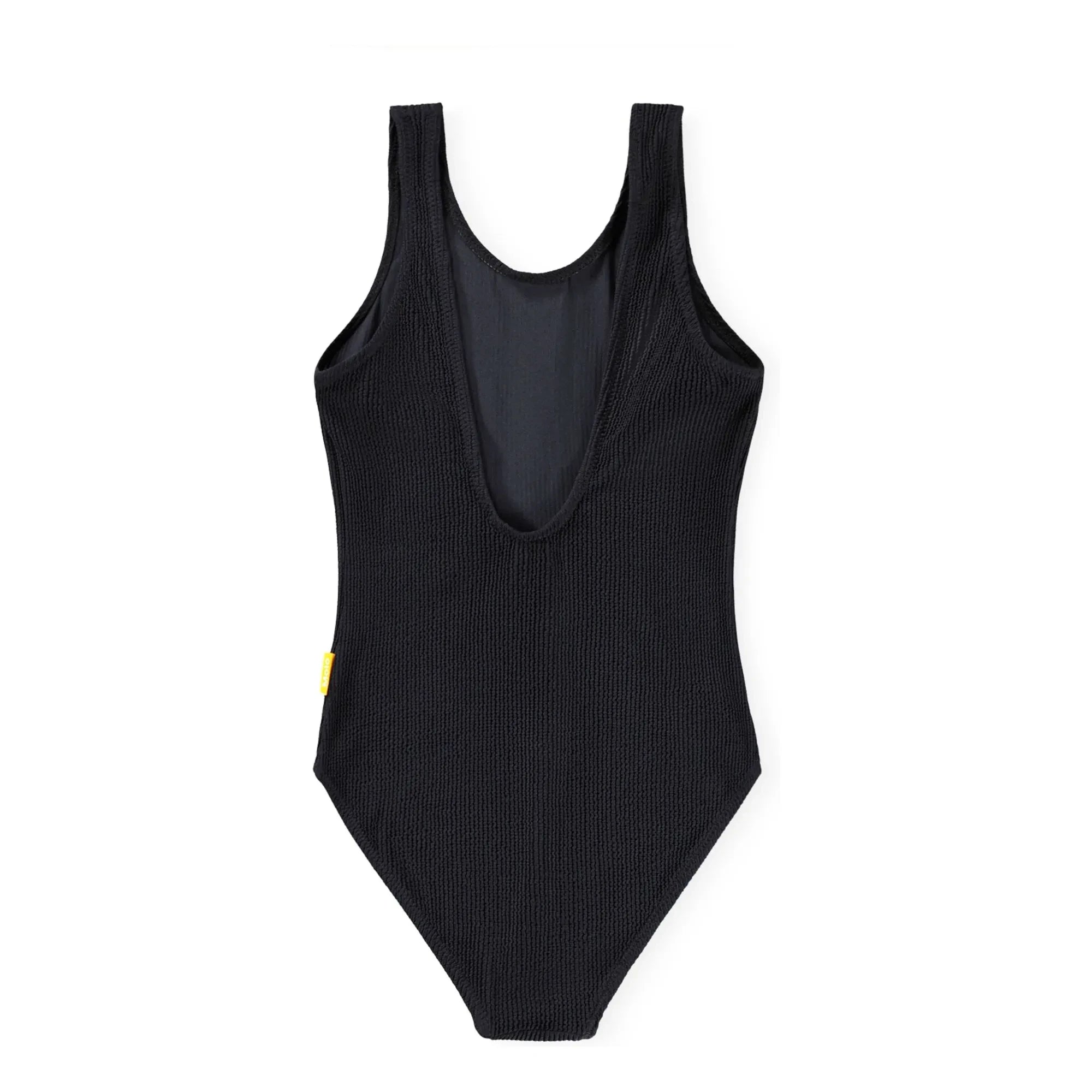 Molo - Bañador acanalado Nika de crepé con fibra reciclada | Negro