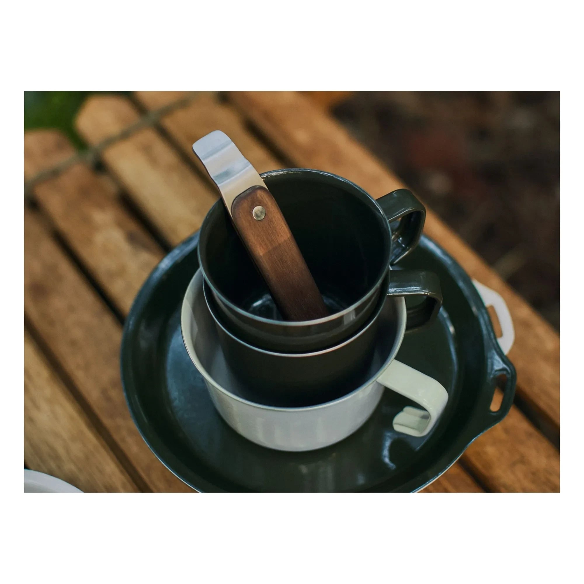 Kinto - Taza esmaltada Foris | Verde bosque